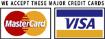 we accept mastercard & visa